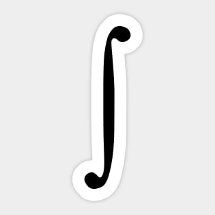 integral symbol Sticker